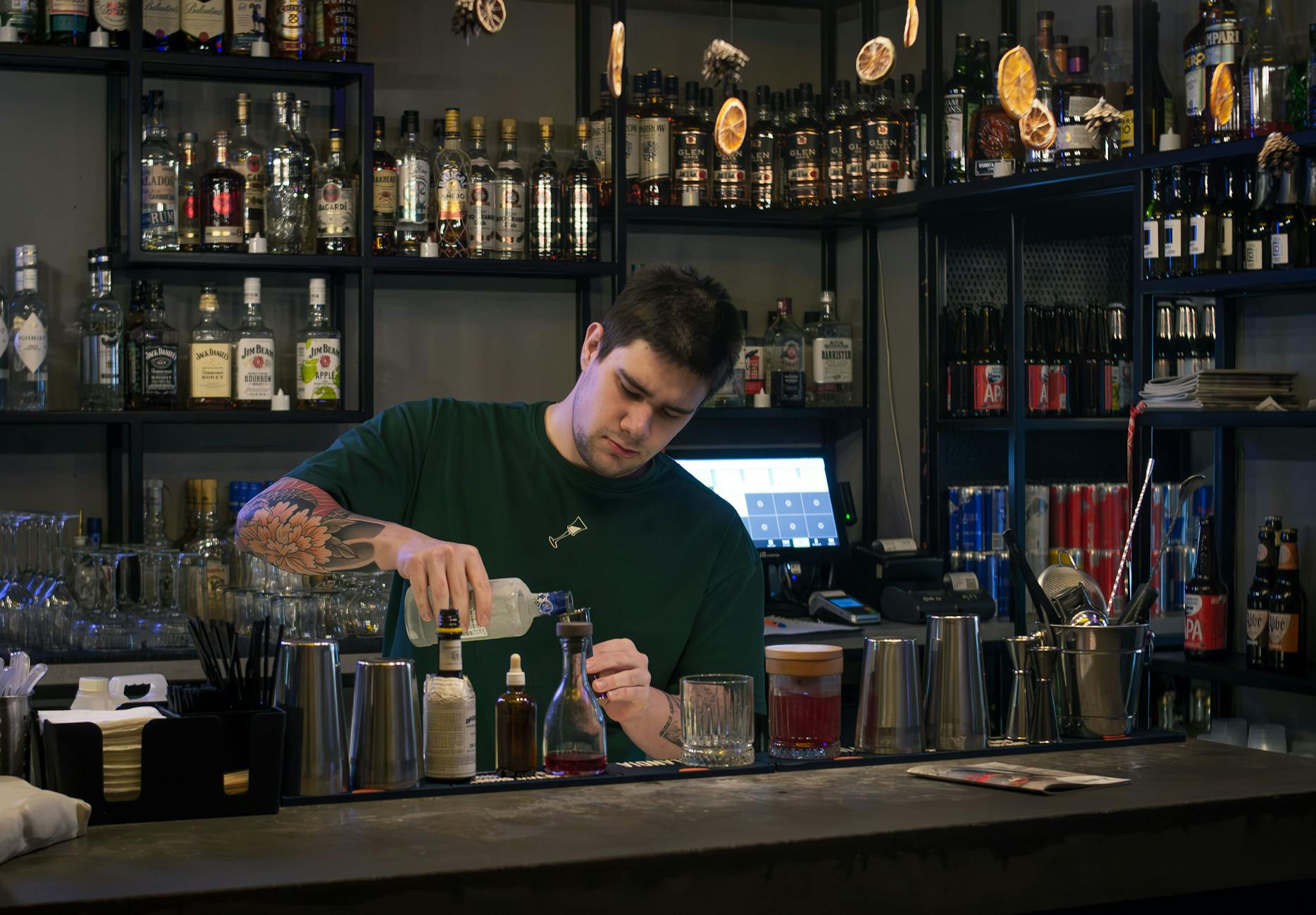 Cocktail bar craft drink