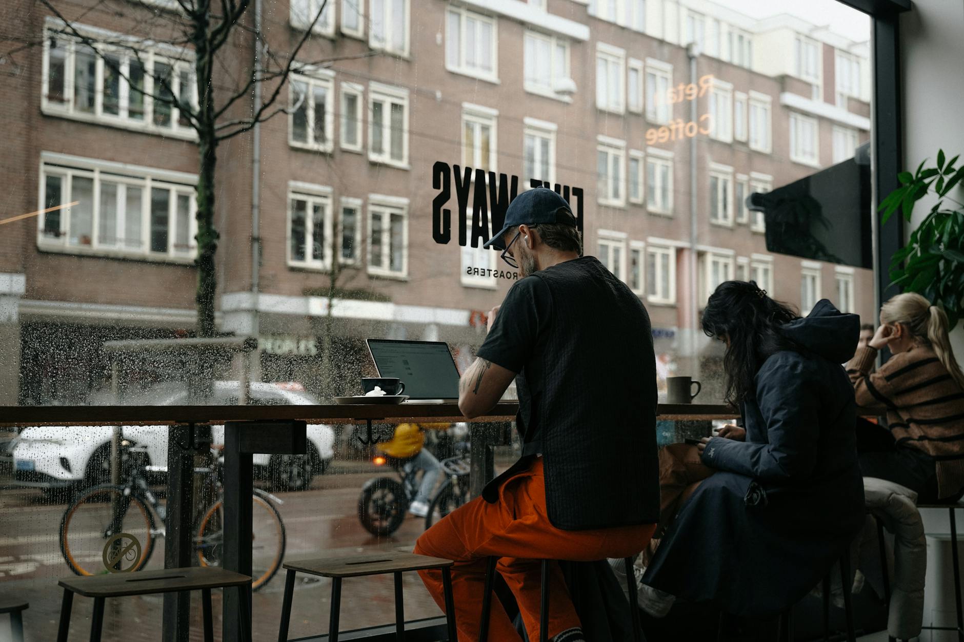 Rainy Vancouver day cafe