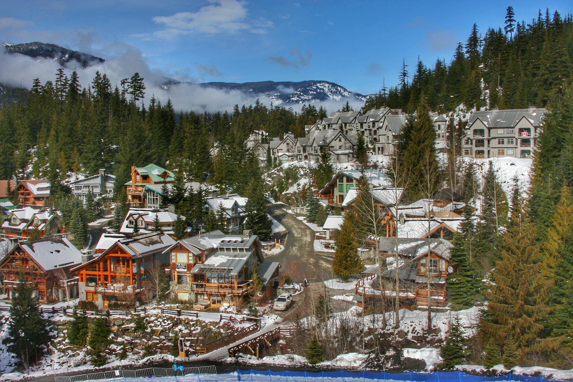 Whistler village mountain alpine