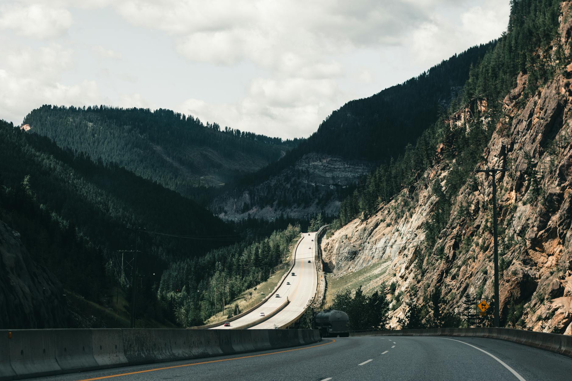 Scenic British Columbia coastal highway