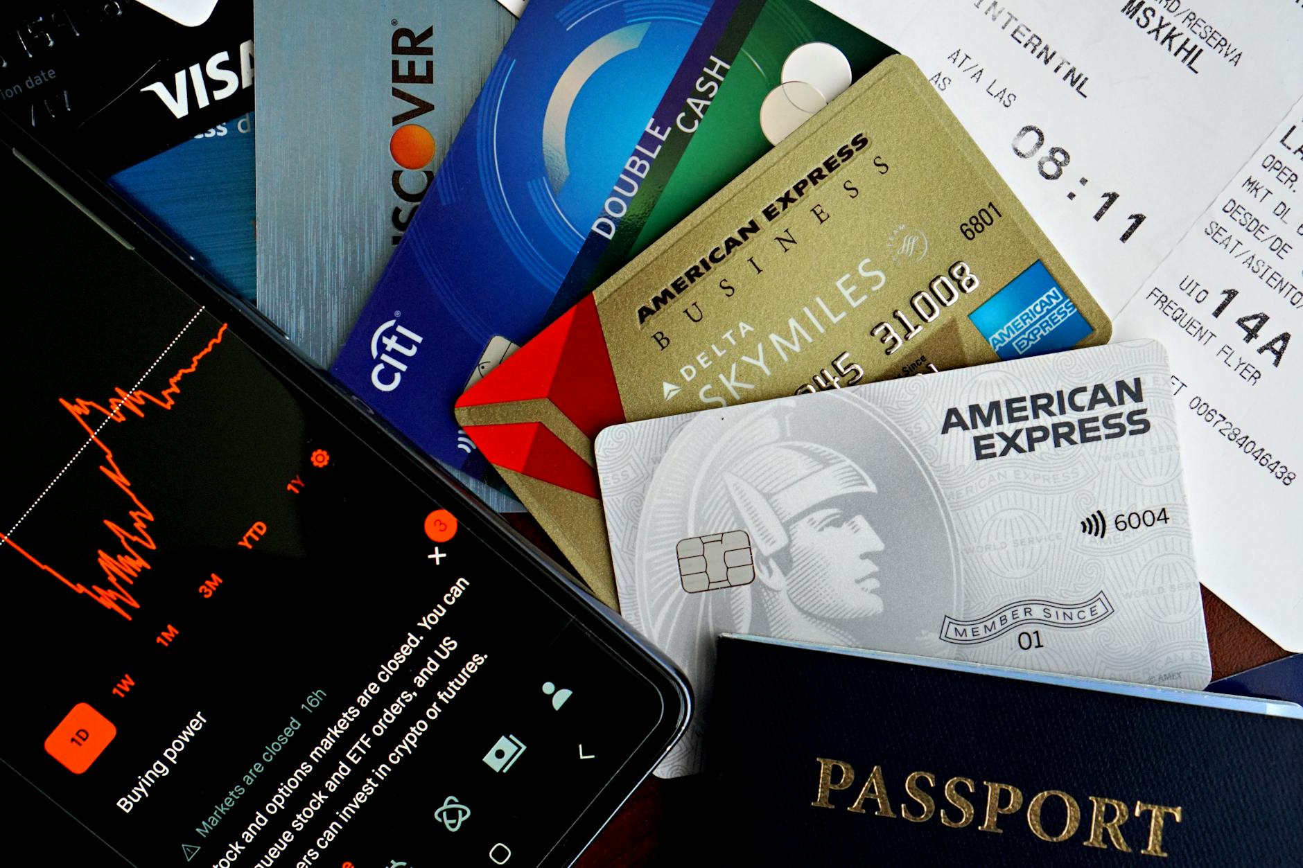 Mobile phone with travel booking app