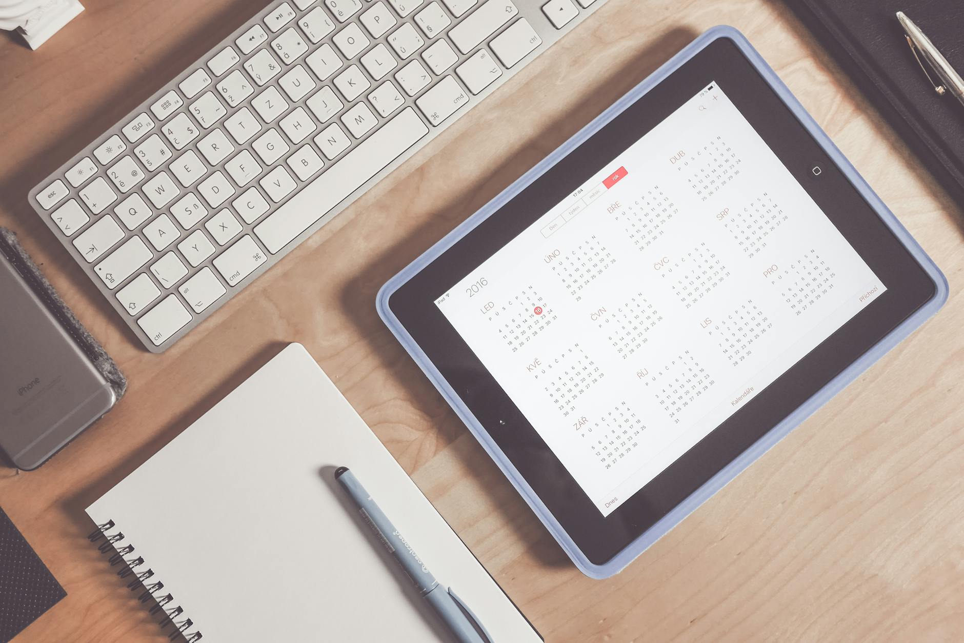 Annual events calendar planning notebook
