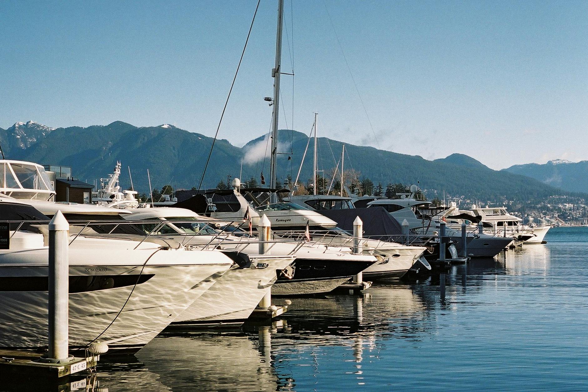 Marina yacht harbour Vancouver