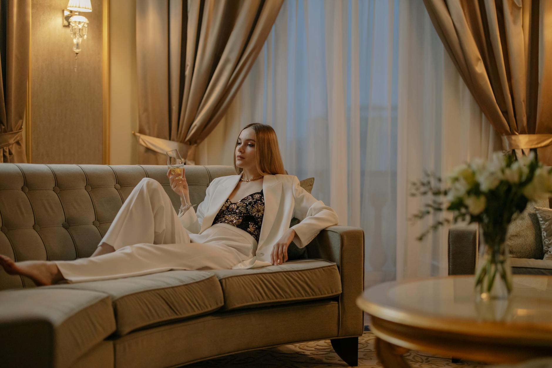 Luxury boutique hotel suite