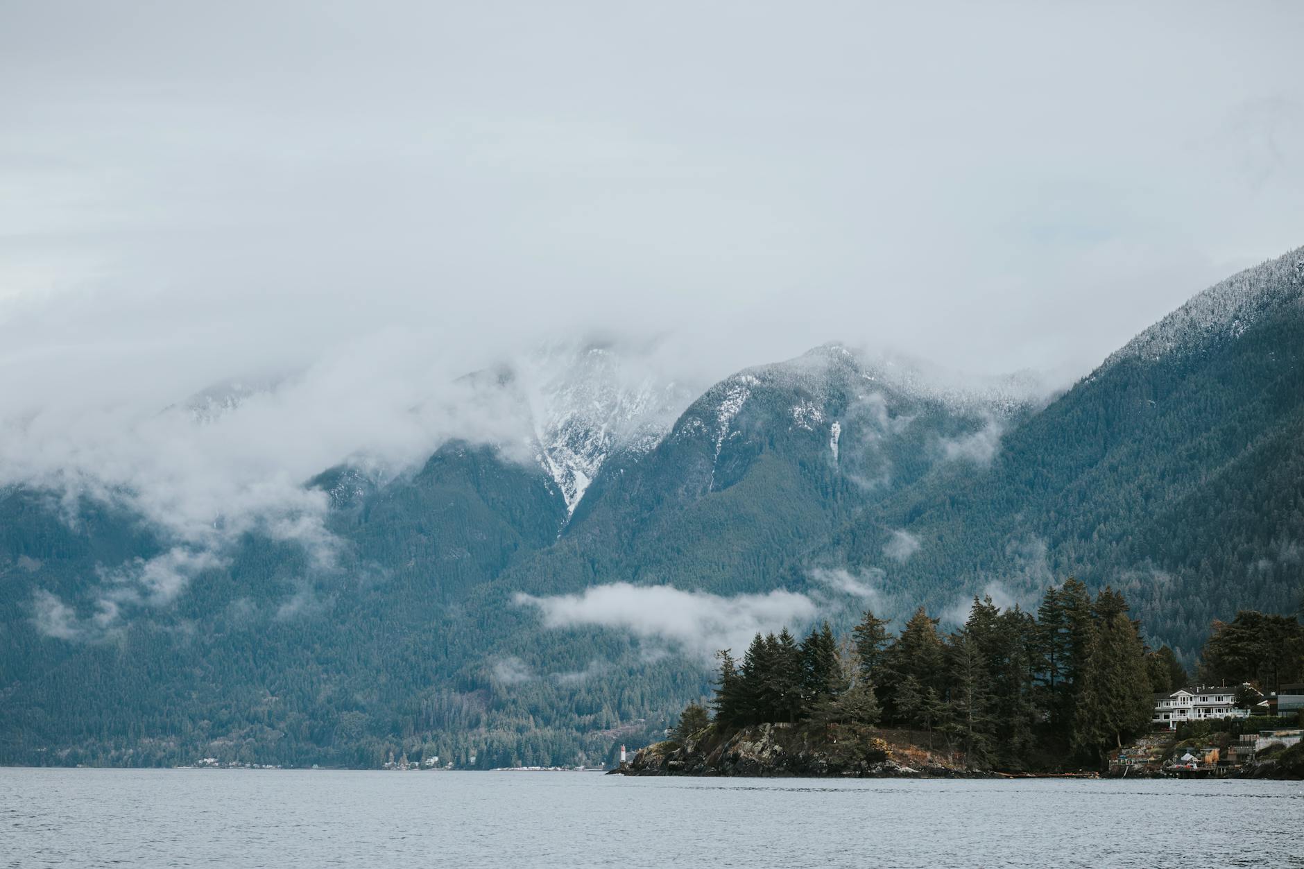 Vancouver British Columbia coastline mountains