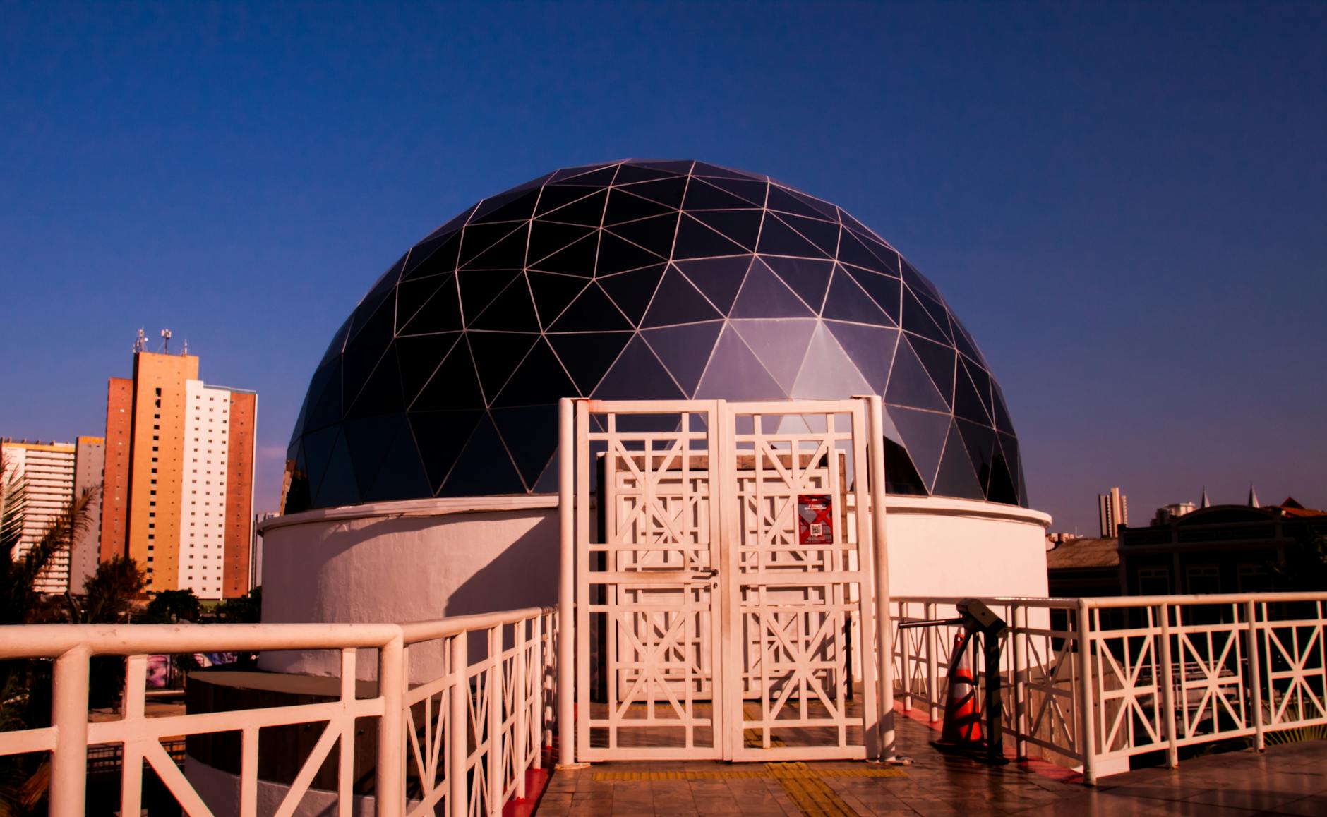 Geodesic dome science centre architecture