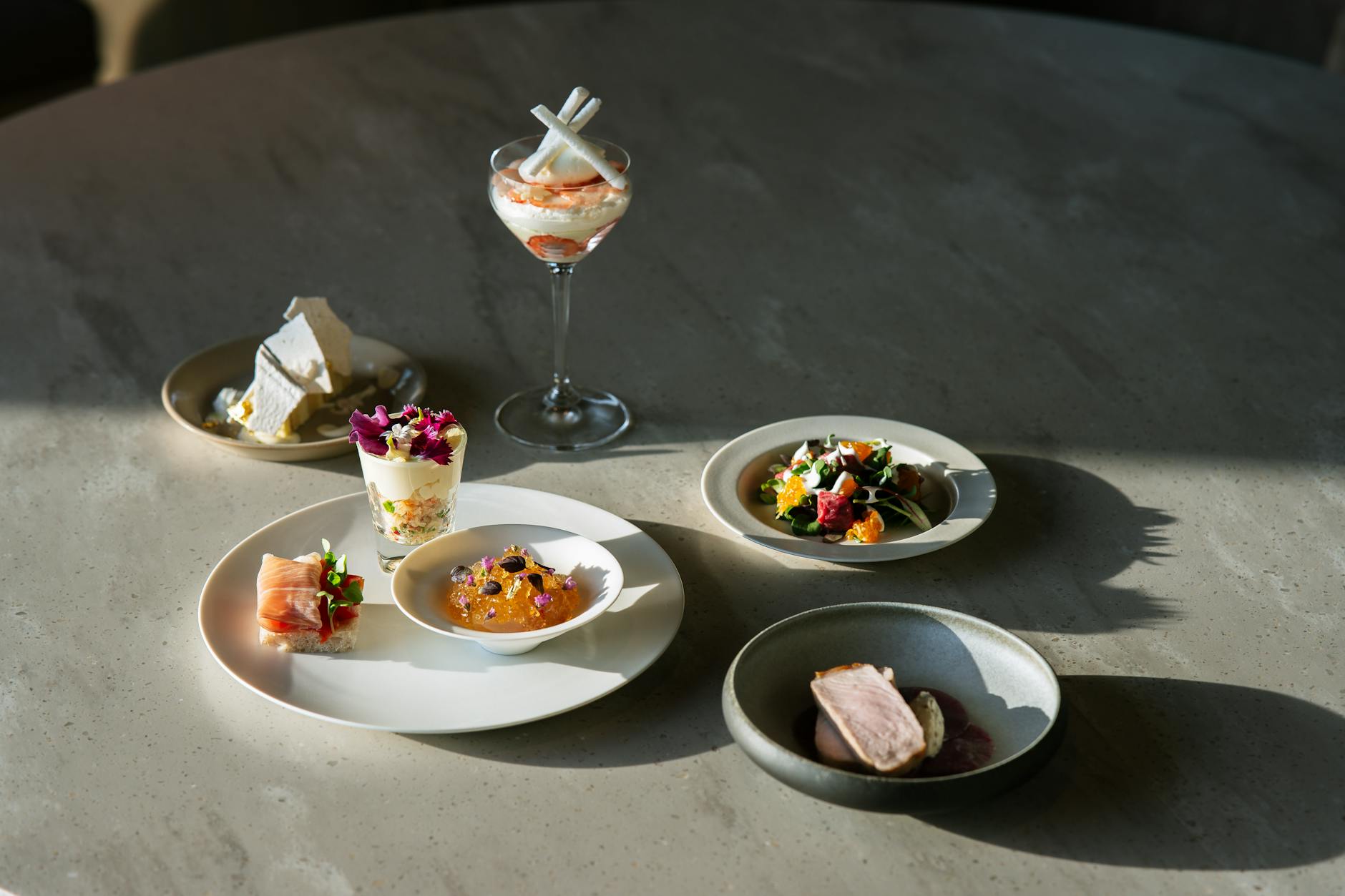 Fine dining tasting menu plate Michelin