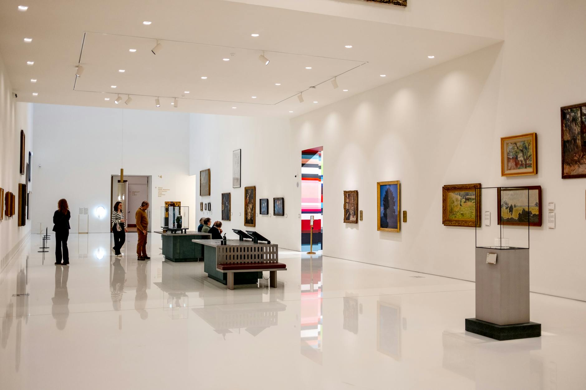 Art museum gallery interior