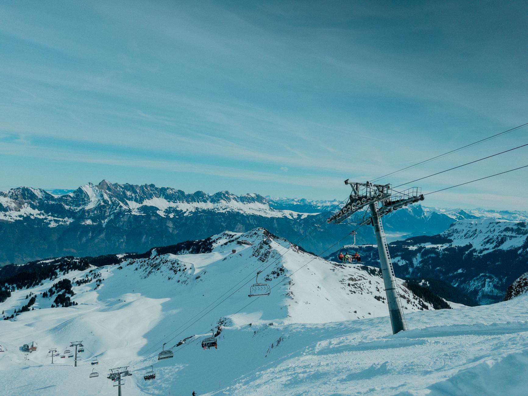 Alpine ski mountain travel notebook